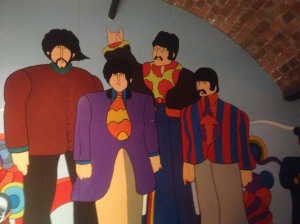 A mural in the Beatles Museum.