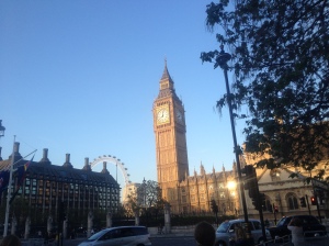 Big Ben & the London Eye.
